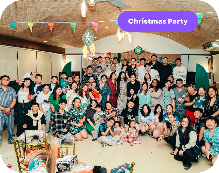 DSM Talent team members at their Christmas party